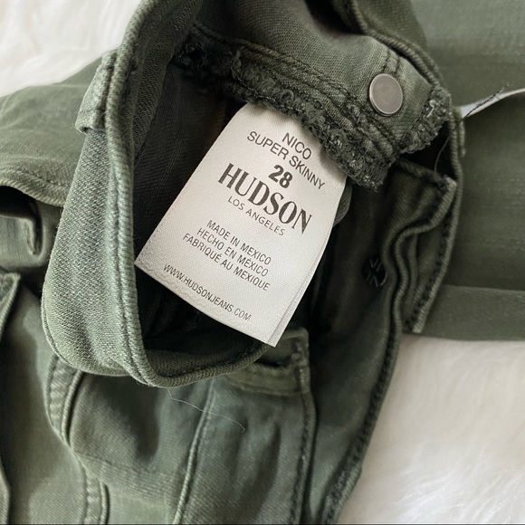 HUDSON LOS ANGELES Olive Green Skinny Jeans - Picture 6 of 7